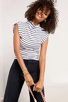 Amara Stripe Rib Top