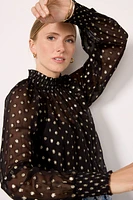 Millie Metallic Dot Blouse