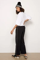 Brushed Rib Wide Leg Pant 28`