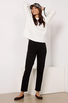 Caia High Rise Straight Jean