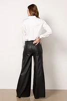 Goldie Coated Wide Leg