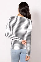 The Knit Stripe Henley
