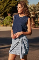Classic Stripe Tie Skirt