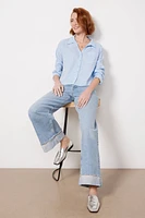 Gracie Crop Button Down