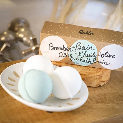 Bombes de bain à l'huile d'olive