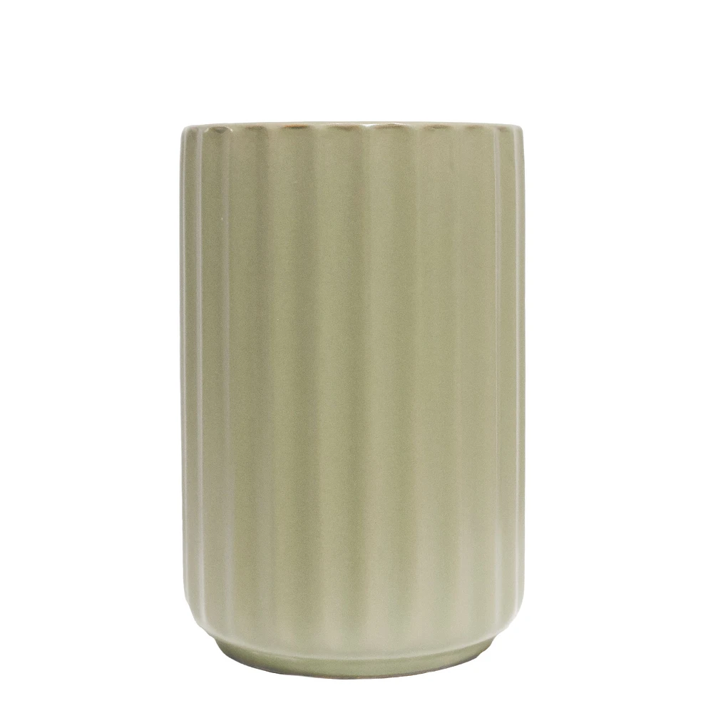 Beam Textured Vase - Green