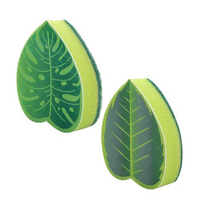 Ensemble éponges de cuisine (2) - Monstera