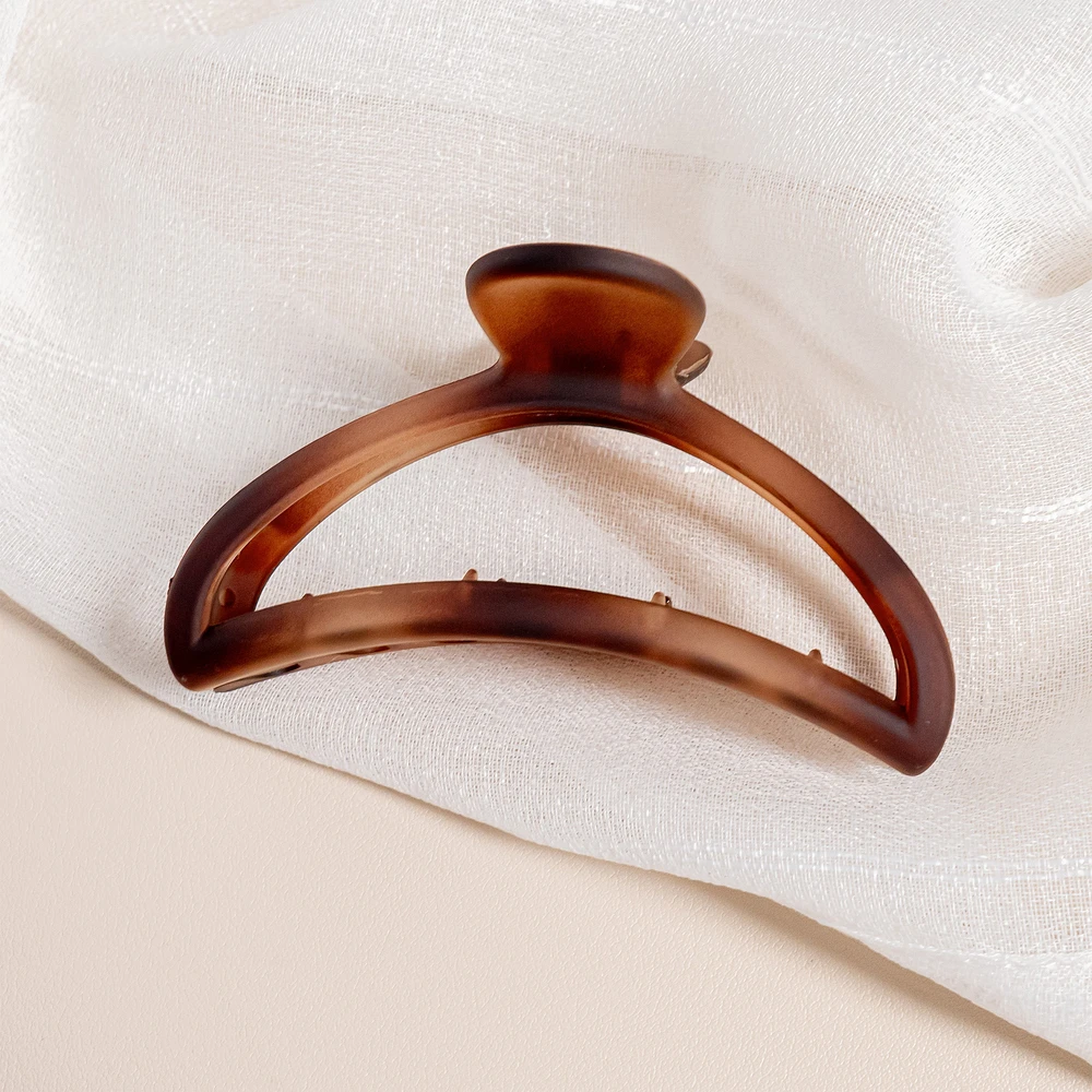 Half-moon hair clip - Tortoise