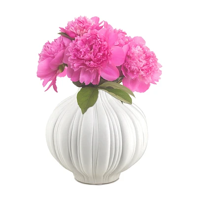 Vase ondulé - Blanc
