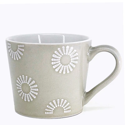 Tasse fleurs - Beige