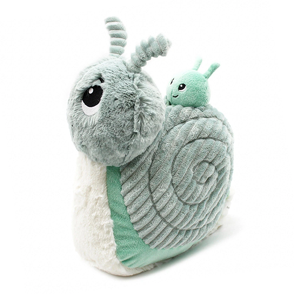 Peluche maman-bébé - Speedou l'escargot menthe