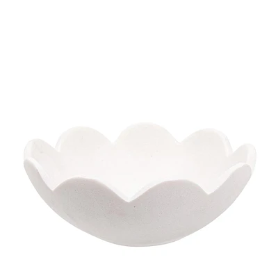 Bol décoratif fleur - Blanc