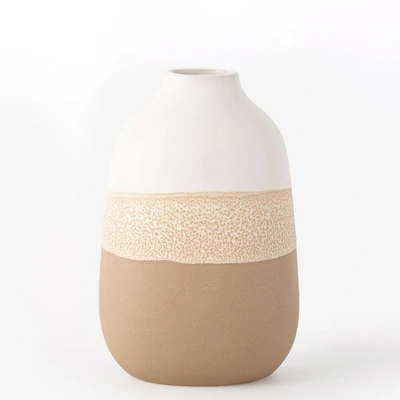 Vase rustique 2 tons - Oblong