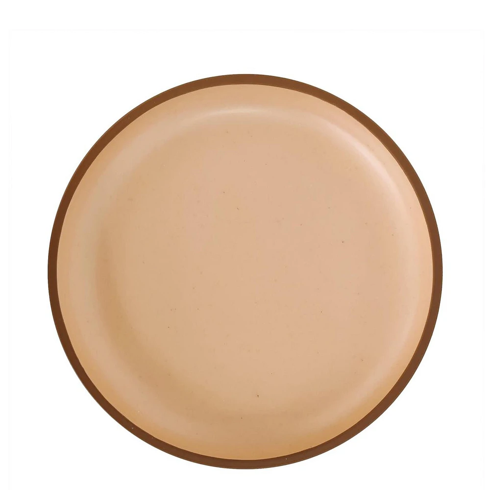 Assiette à salade en bambou Luciano - Beige