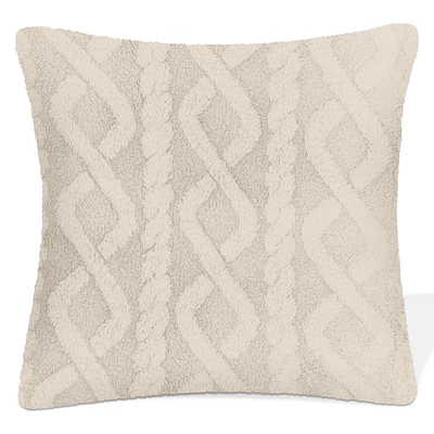 Coussin sherpa - Beige