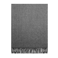 Faux cashmere throws - Charcoal