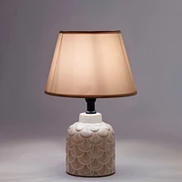 Textured table lamp - Beige