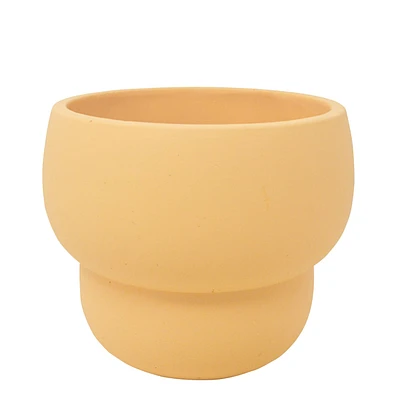 Pot arrondi jaune