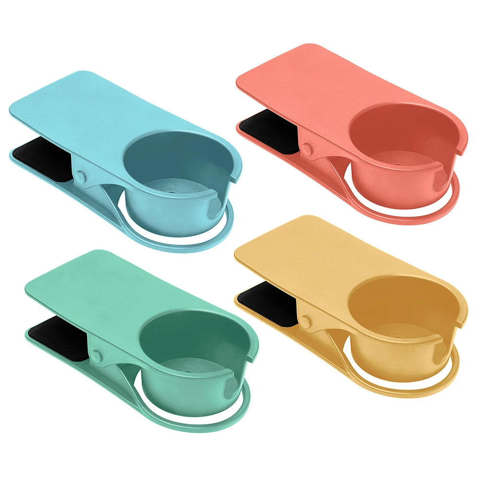 Clip-on beverage holder