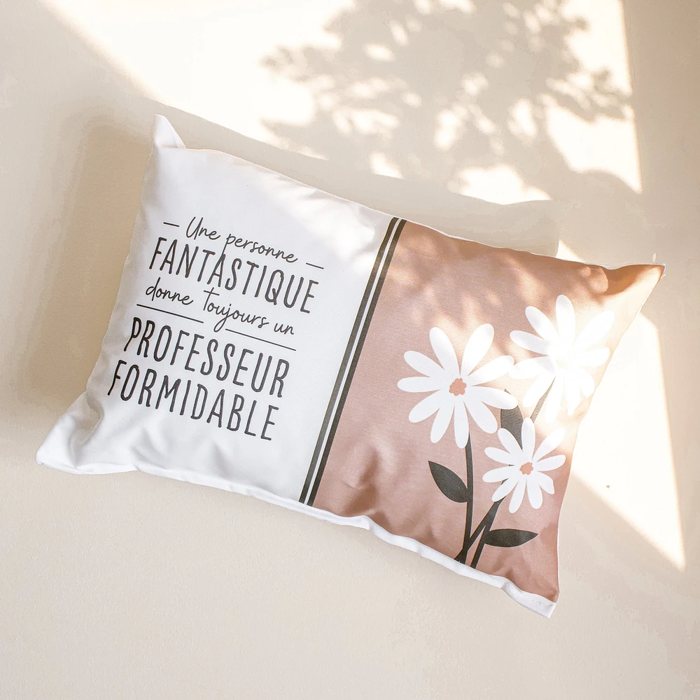 Coussin à texte - Professeur formidable