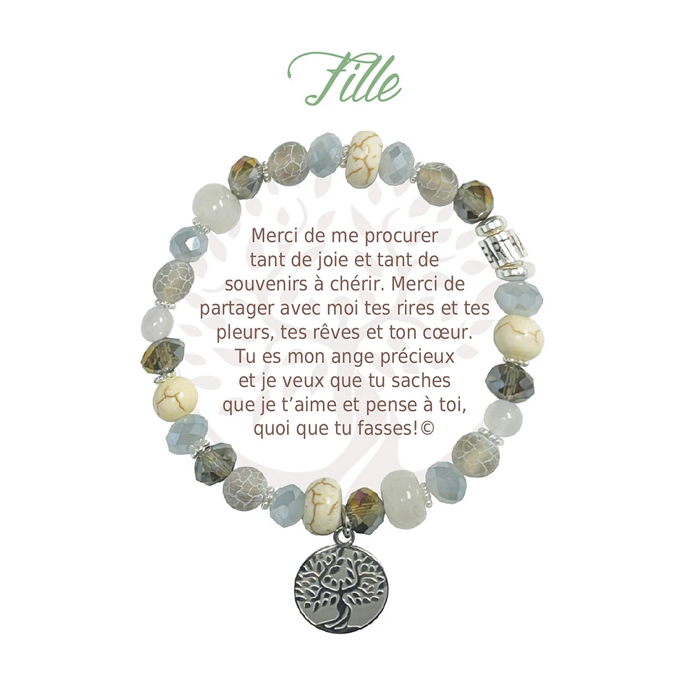 Bracelet message fille