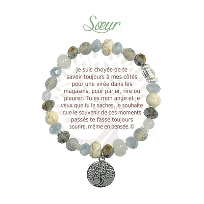 Bracelet message soeur