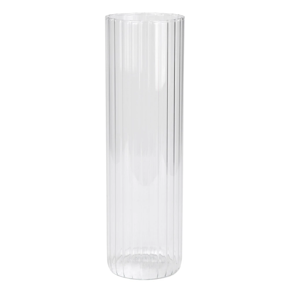 Vase clair à motif strié