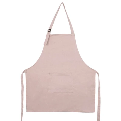Plain apron with pocket - Pink