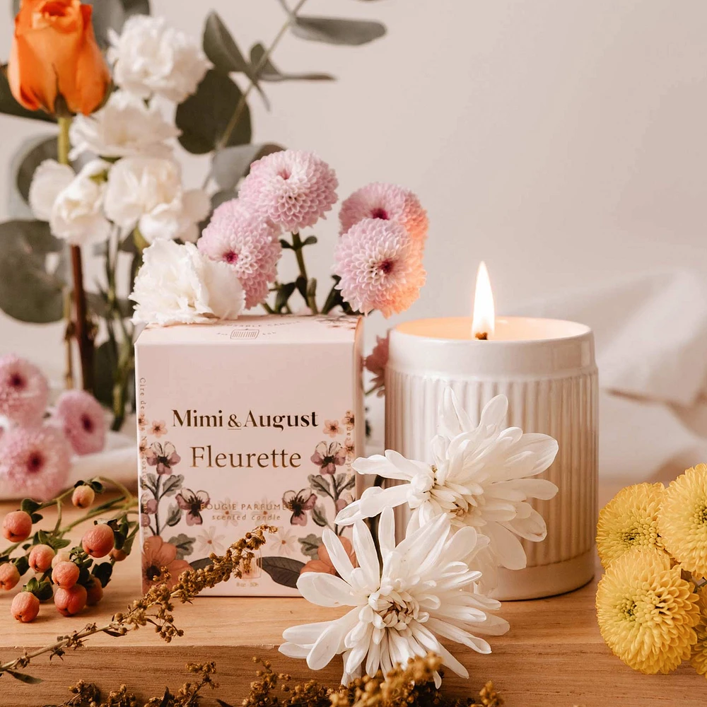 Chandelle parfumée 50h - Fleurette
