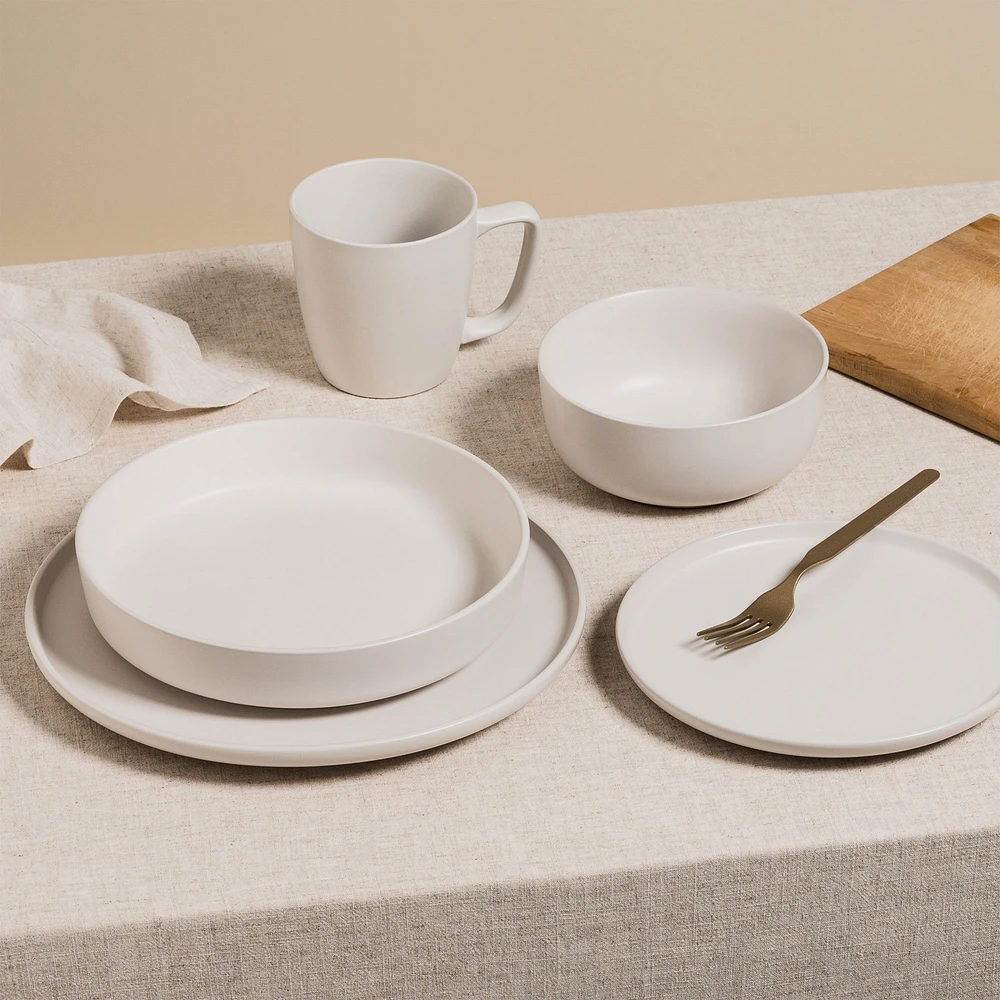 Set of 4 Lisbon pasta bowls - Ivory