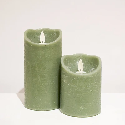 False flame pillar - Sage