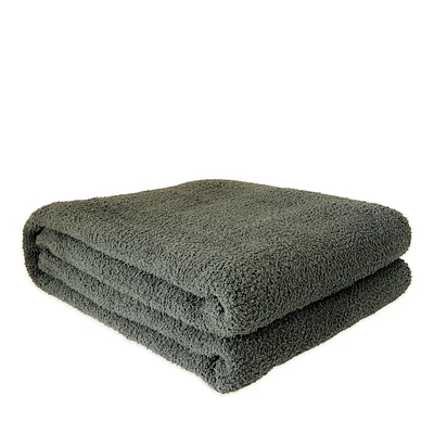 Jeté tricot deluxe - Vert bouteille