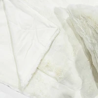 Faux fur short pile throw