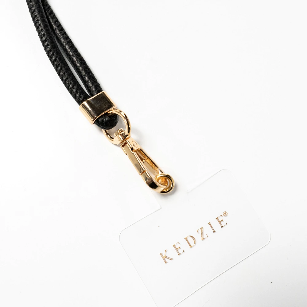Cell phone loop - Black & gold