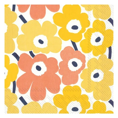 Serviettes de table - Fleurs jaunes