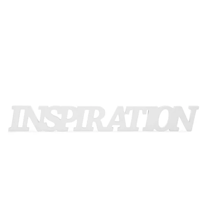 Mot décoratif "Inspiration" - Blanc