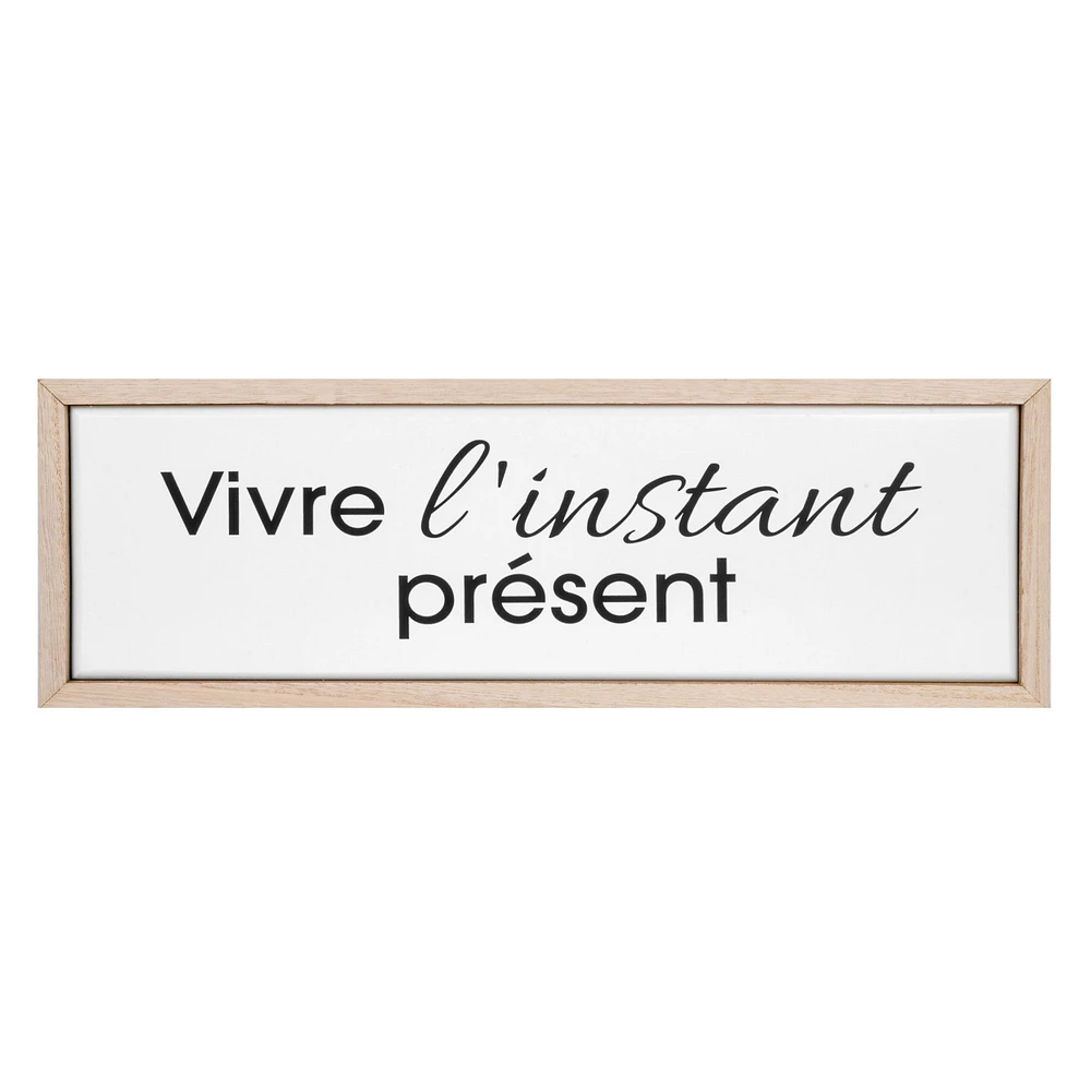Wall plaque - "L'instant présent"