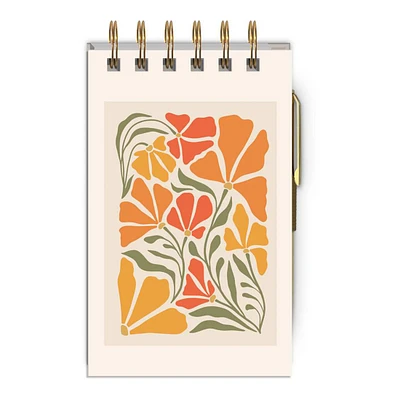 Calepin & crayon - Fleurs de pavot