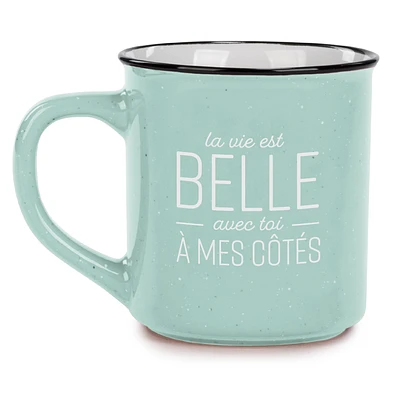 Vintage mug - La vie est belle