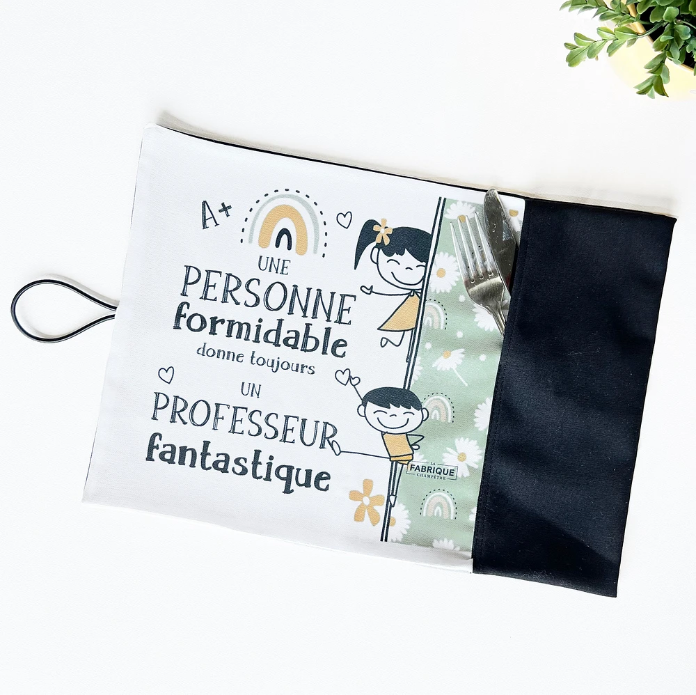 Placemat utensils - Professeur fantastique