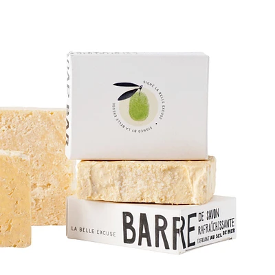 Savon exfoliant au sel de mer