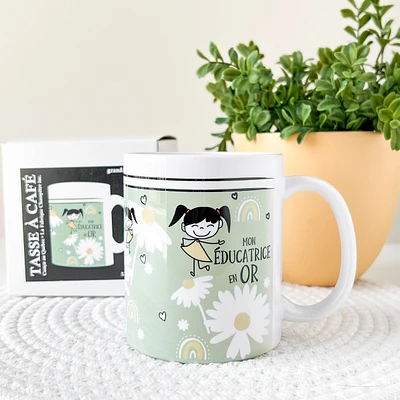 Tasse verte - Éducatrice en or