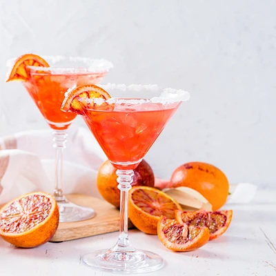Mélange cocktail - Margarita orange sanguine