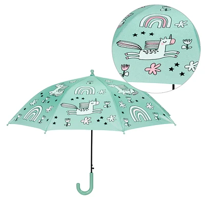 Parapluie pour enfant changeant de couleurs - Licornes