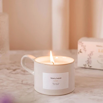 Chandelle tasse - Lilas