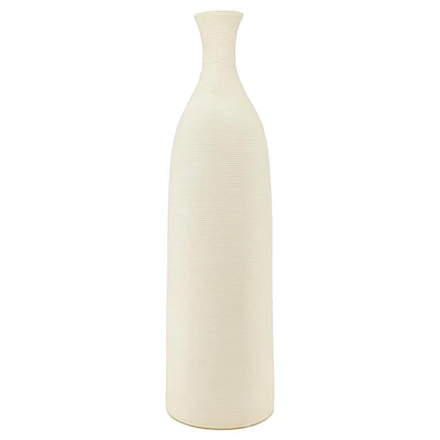 Vase texturé en grès - 18"