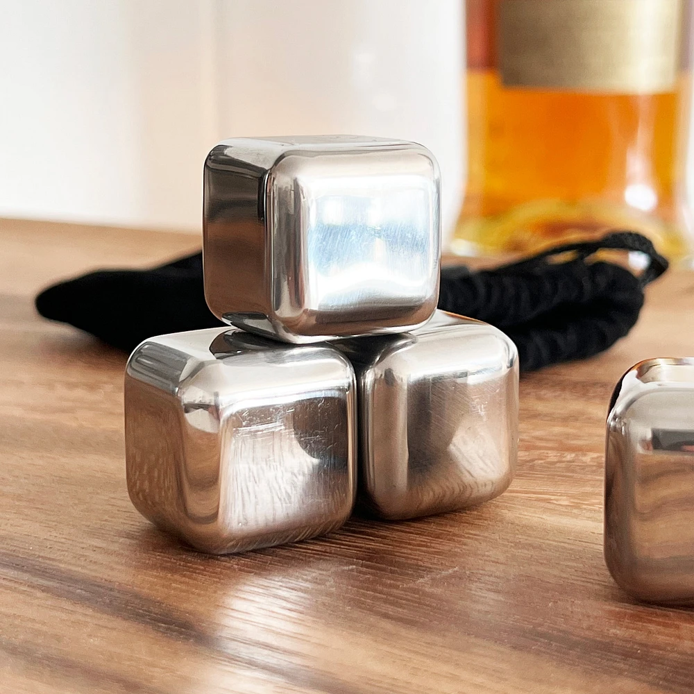Stainless steel ice cubes