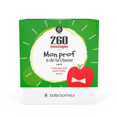Boîte Bonheur - Mon prof a de la classe