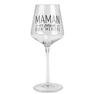 Verre à vin - Pause maman