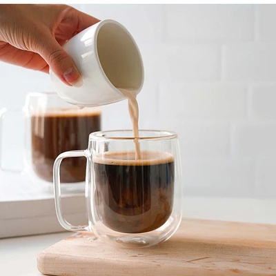 Tasses à café double paroi 300 ml - Ensemble de 2